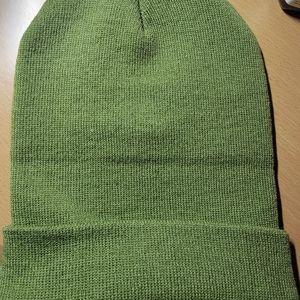 New Knit military Green beanie stocking cap